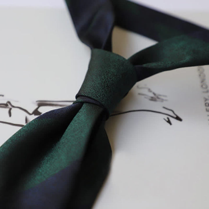 Cravate rayée à blocs de couleurs pour hommes