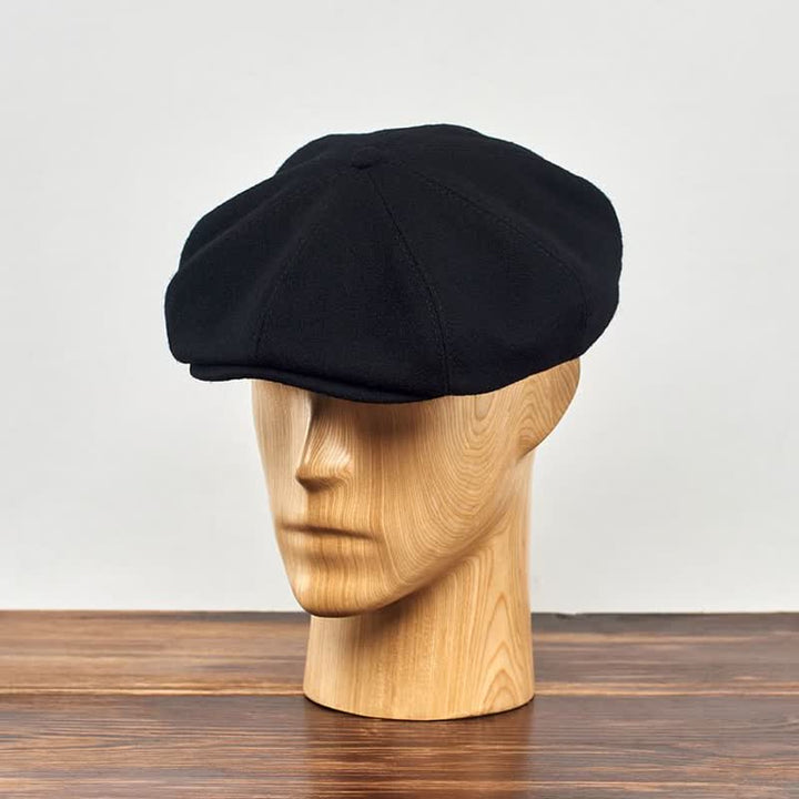 Casquette béret octogonale noire Peaky Blinders