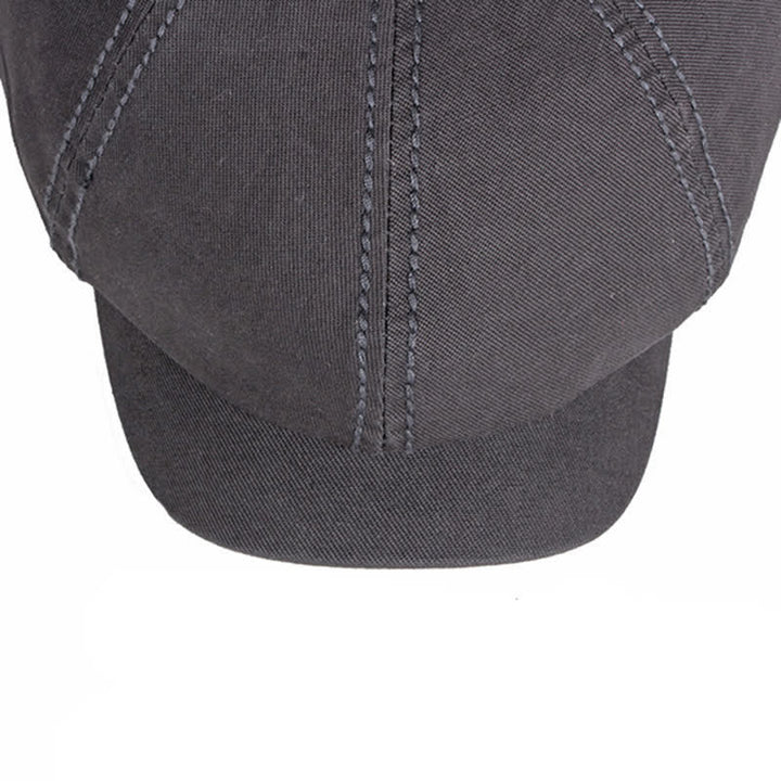 Casquette béret décontractée en coton de couleur unie