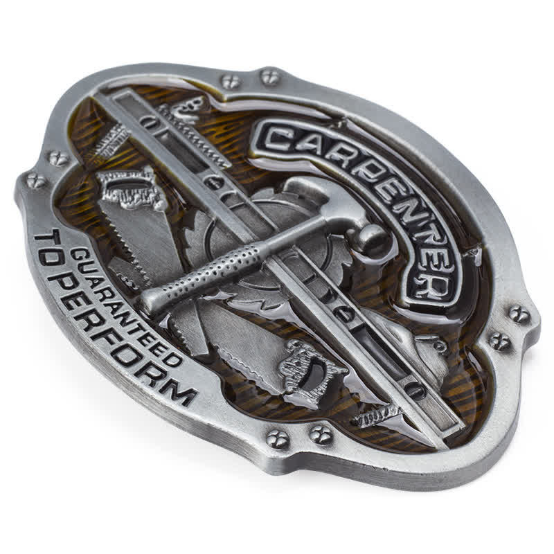 Ceinture en cuir avec boucle pour outil de menuisier mécanique pour homme