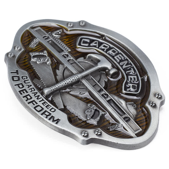 Ceinture en cuir avec boucle pour outil de menuisier mécanique pour homme