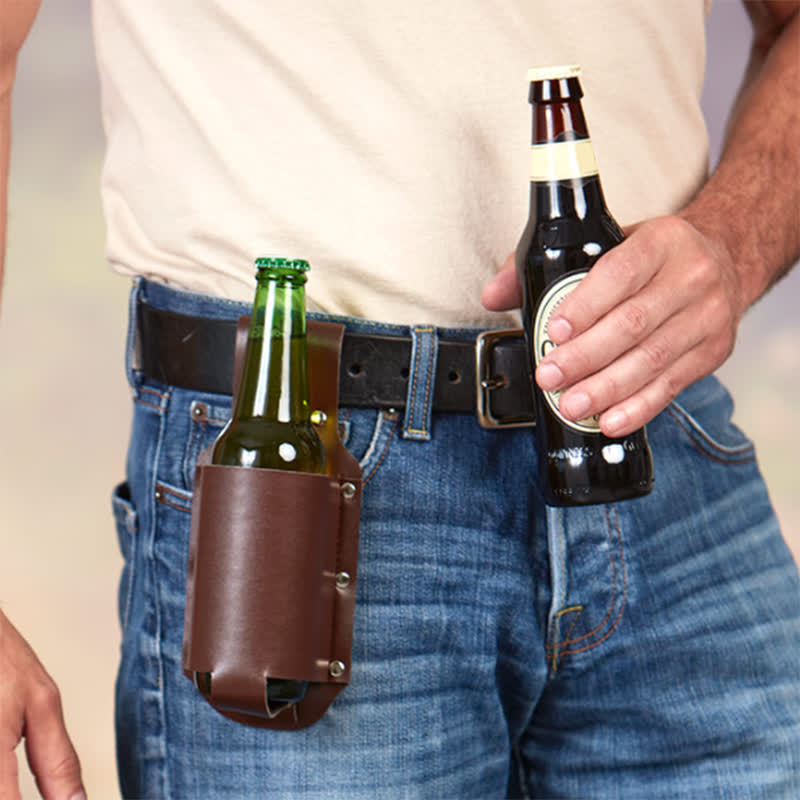 Sac ceinture pour bouteille de bière à suspendre à la taille pour l'extérieur