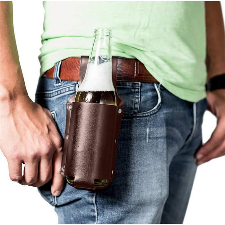 Sac ceinture pour bouteille de bière à suspendre à la taille pour l'extérieur