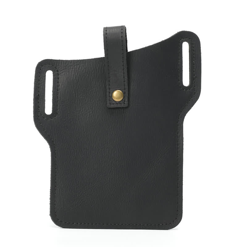 Sac ceinture en cuir rétro pratique pour téléphone portable