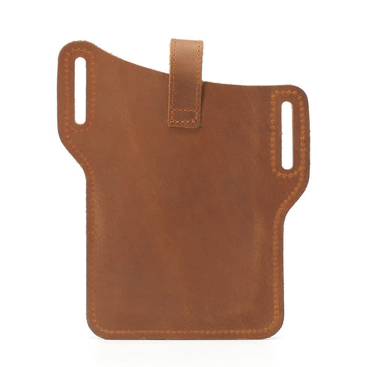 Sac ceinture en cuir rétro pratique pour téléphone portable
