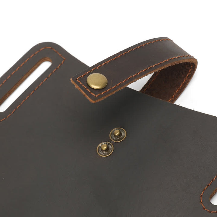 Sac ceinture en cuir rétro pratique pour téléphone portable