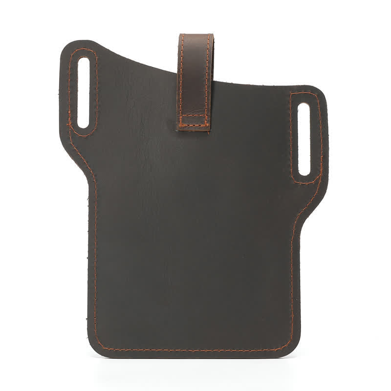 Sac ceinture en cuir rétro pratique pour téléphone portable