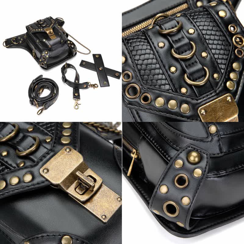 Sac banane Steampunk Holster de cuisse Sac à bandoulière Sac de jambe