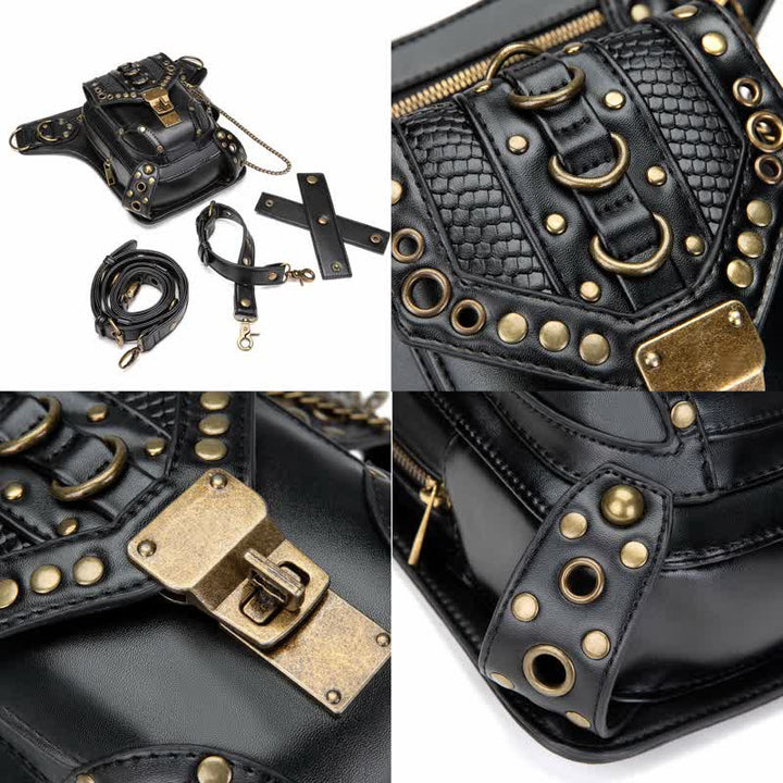 Sac banane Steampunk Holster de cuisse Sac à bandoulière Sac de jambe