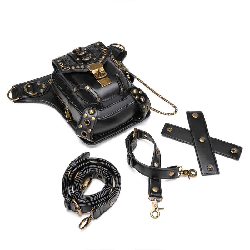 Sac banane Steampunk Holster de cuisse Sac à bandoulière Sac de jambe
