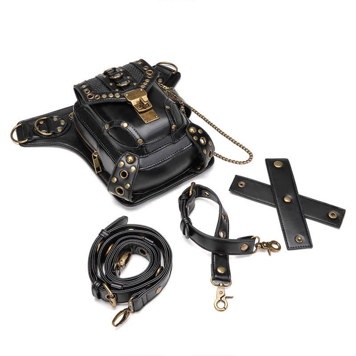 Sac banane Steampunk Holster de cuisse Sac à bandoulière Sac de jambe