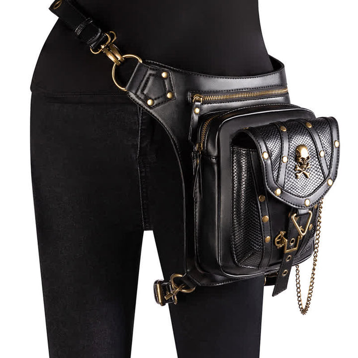 Sac banane Steampunk Holster de cuisse Sac à bandoulière Sac de jambe