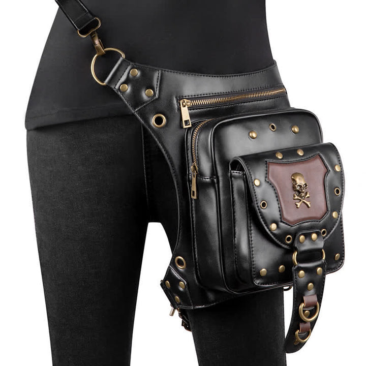 Sac banane Steampunk Holster de cuisse Sac à bandoulière Sac de jambe