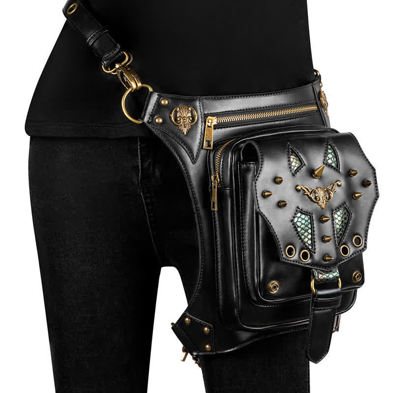 Sac banane Steampunk Holster de cuisse Sac à bandoulière Sac de jambe