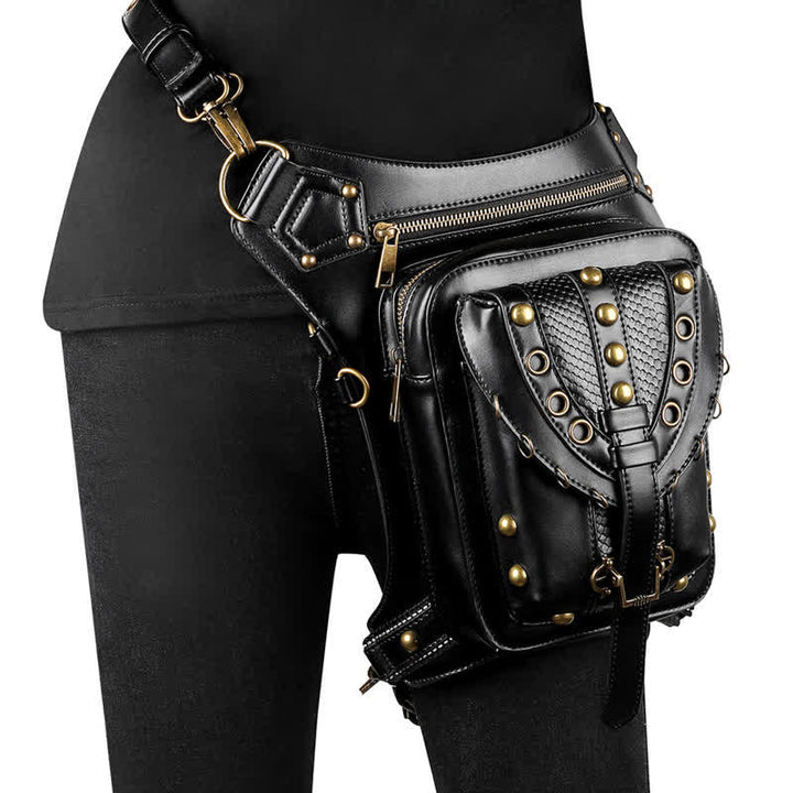 Sac banane Steampunk Holster de cuisse Sac à bandoulière Sac de jambe