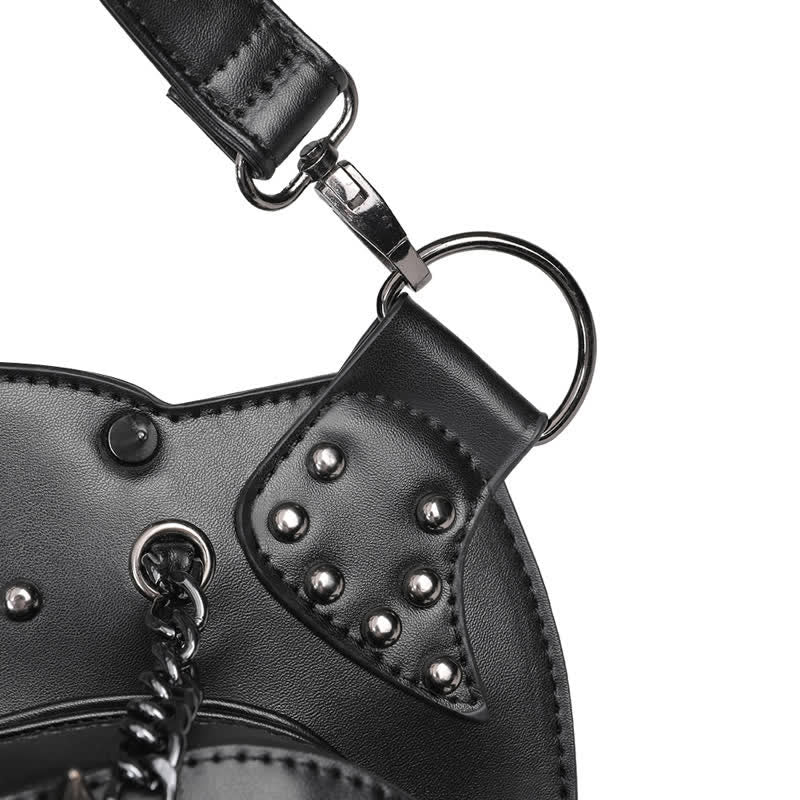 Sac à bandoulière convertible avec motif tête de mort