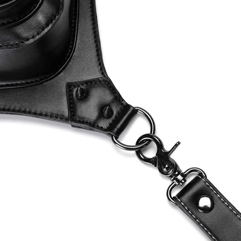 Sac à bandoulière style gothique avec tête de mort et steampunk