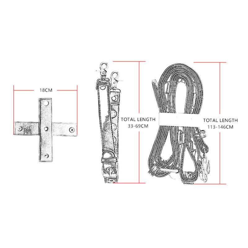 Sac à bandoulière style gothique avec tête de mort et steampunk