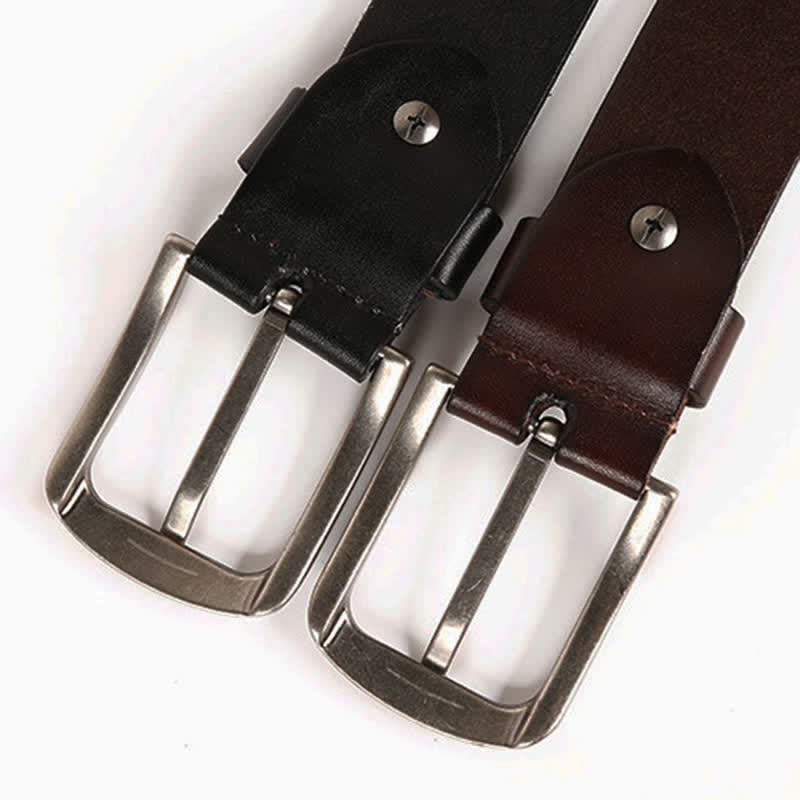 Ceinture en cuir cloutée à rivets et boutons multicolores pour homme