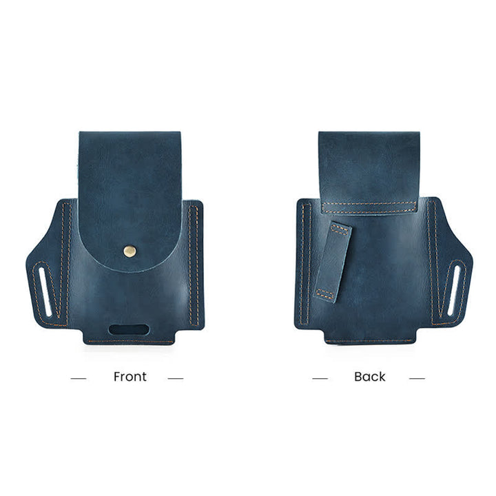 Sac de ceinture tactique en cuir avec poche pour téléphone portable