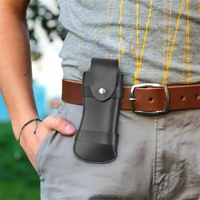 Étui pour couteau pliant de randonnée, étui pour ceinture en cuir