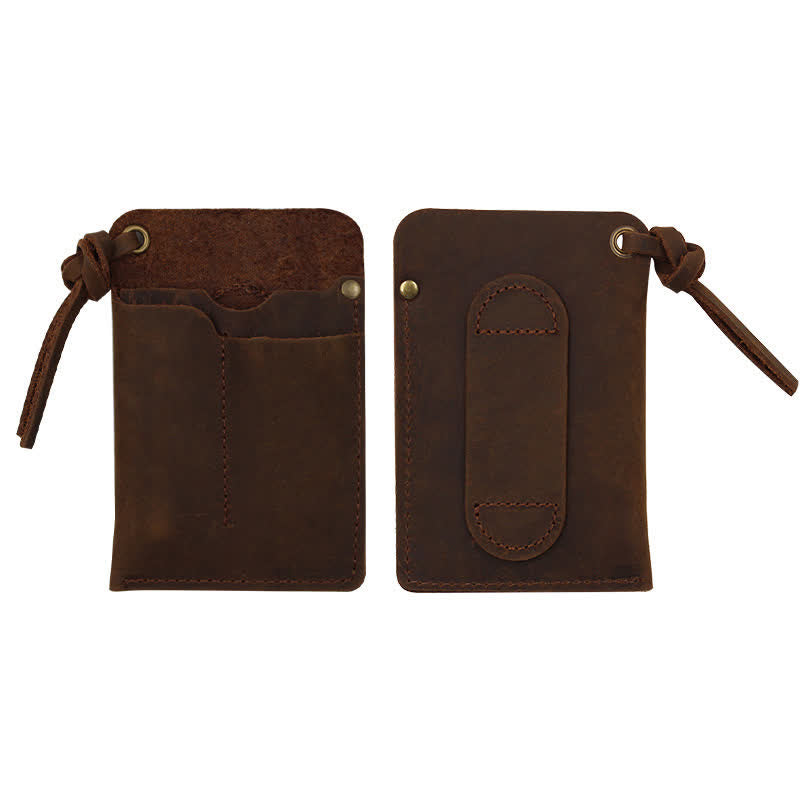 Sac ceinture en cuir EDC portable et pratique pour l'extérieur