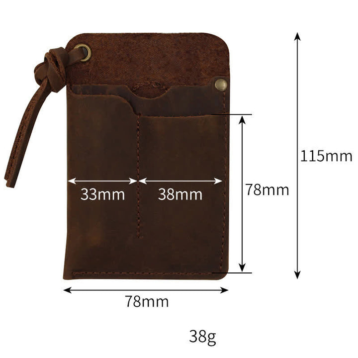 Sac ceinture en cuir EDC portable et pratique pour l'extérieur