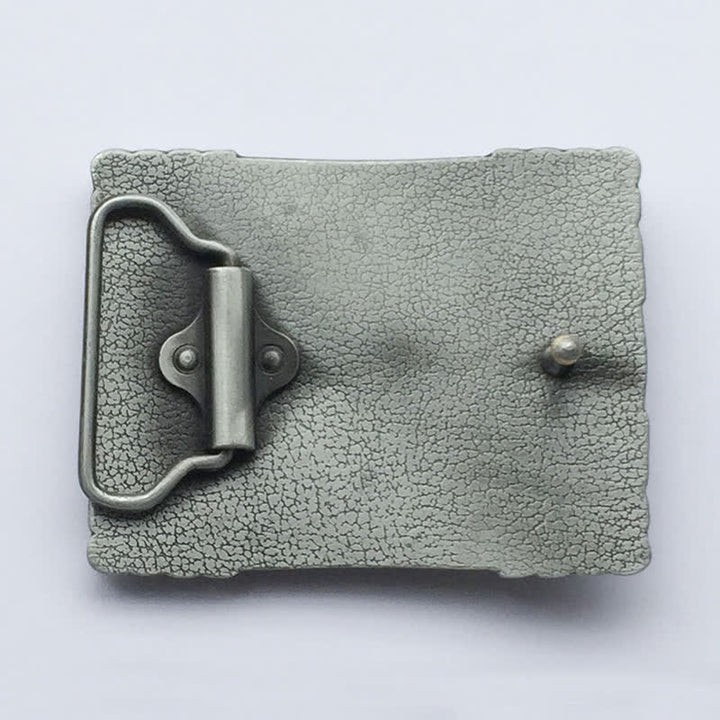 Ceinture en cuir à boucle rectangulaire turquoise western DIY pour homme