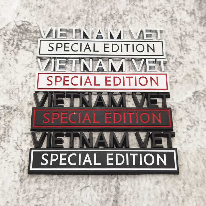 Autocollant en métal pour voiture VIETNAM VET EDITION
