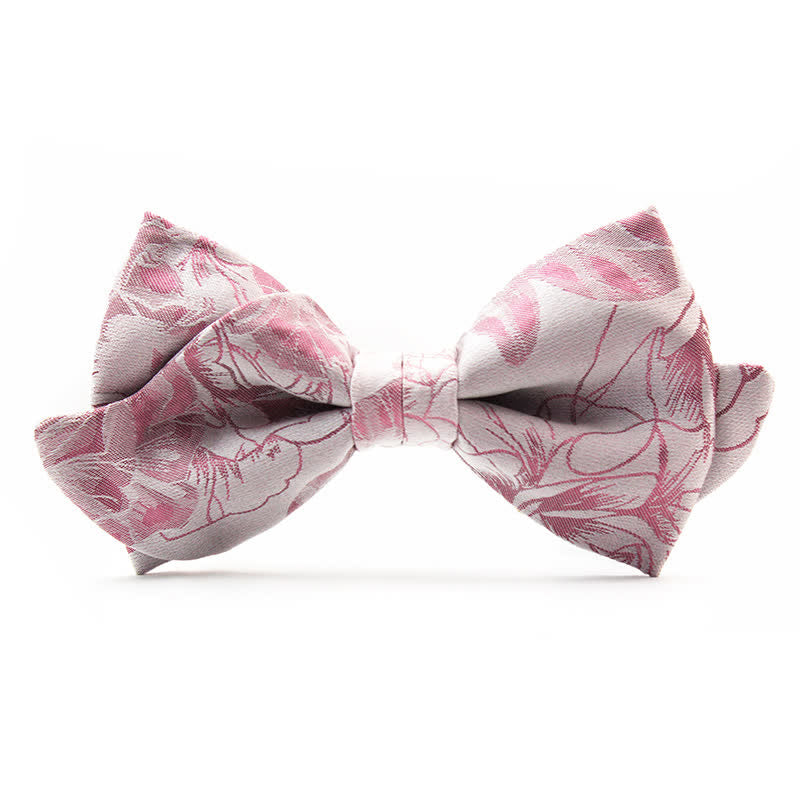 Nœud papillon floral en forme de moustache unique pour homme