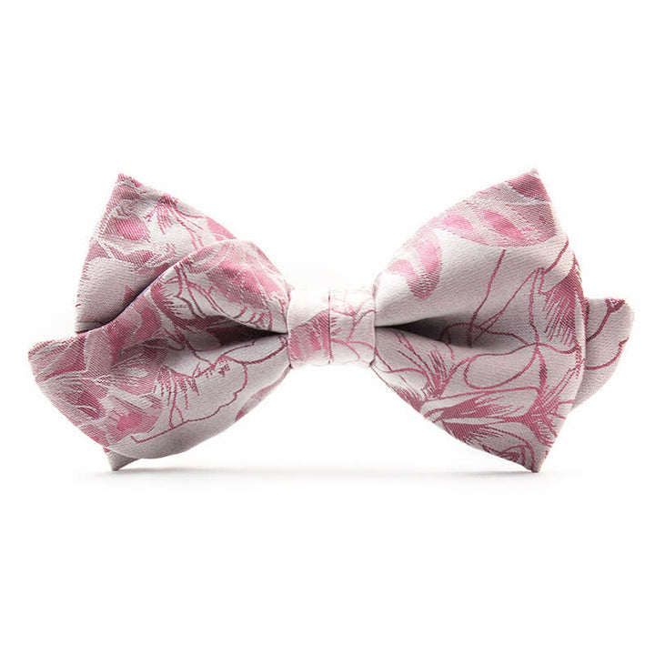 Nœud papillon floral en forme de moustache unique pour homme
