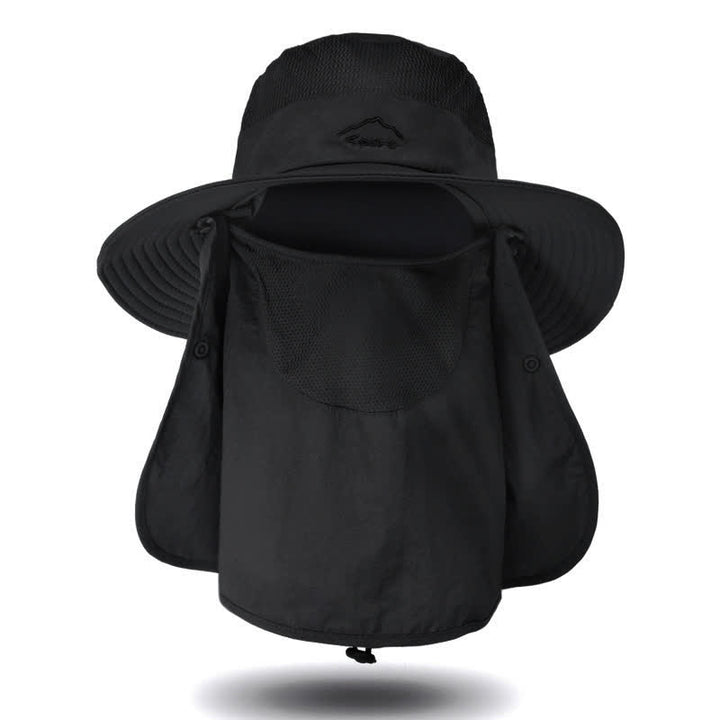 Chapeau de randonnée avec masque facial amovible pour homme