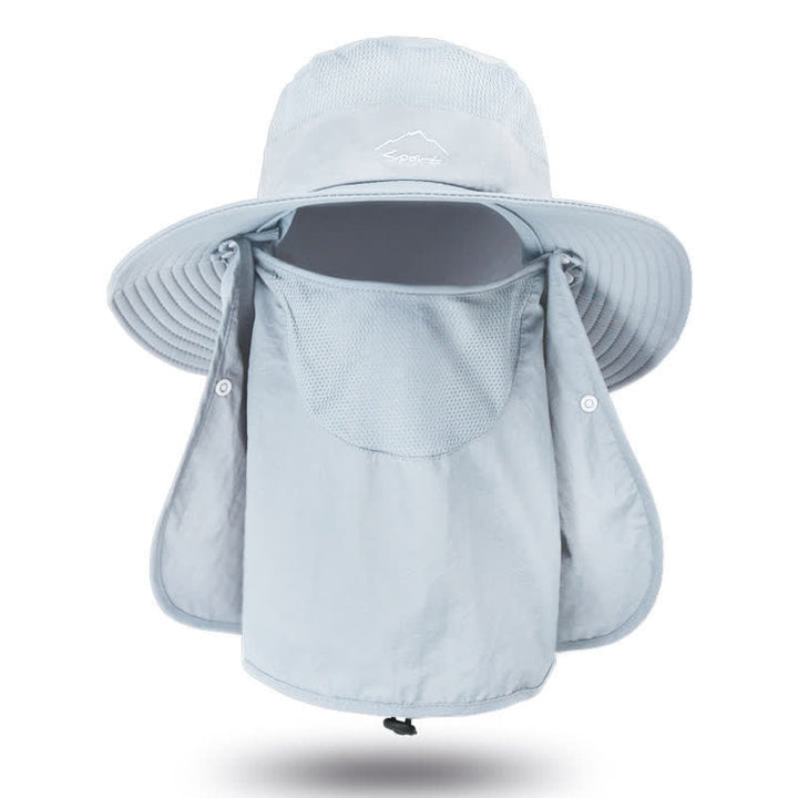 Chapeau de randonnée avec masque facial amovible pour homme