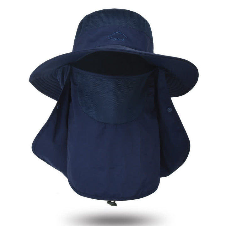 Chapeau de randonnée avec masque facial amovible pour homme
