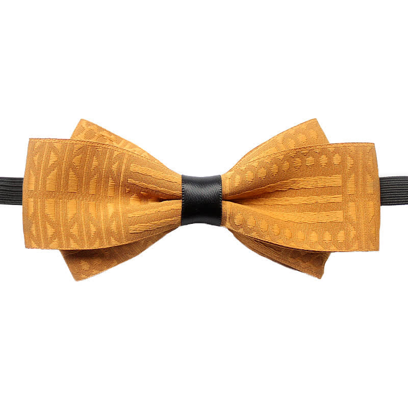 Ensemble de 3 nœuds papillon élégants vintage à lignes sombres pour hommes