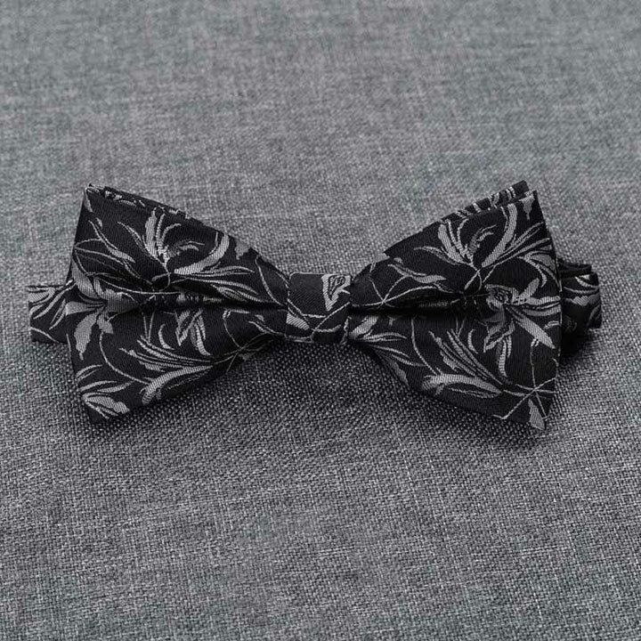 Lot de 5 nœuds papillon pour homme avec motif orchidées et motif gentleman, coffret cadeau