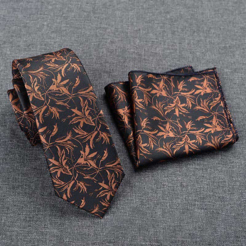 Lot de 5 nœuds papillon pour homme avec motif orchidées et motif gentleman, coffret cadeau