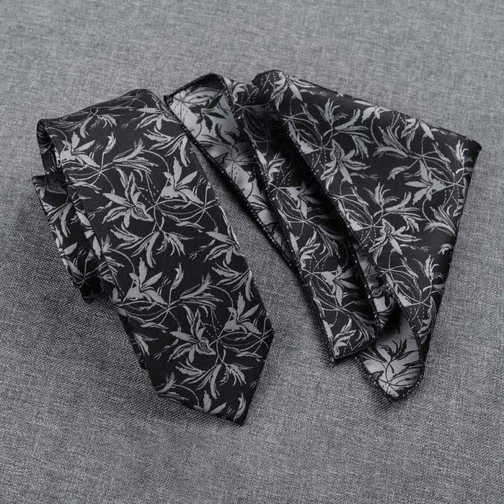 Lot de 5 nœuds papillon pour homme avec motif orchidées et motif gentleman, coffret cadeau