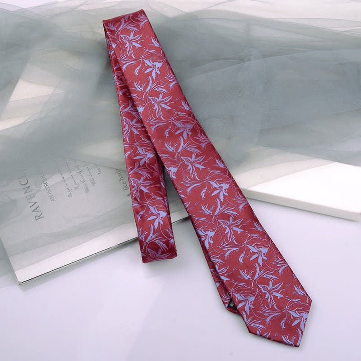 Lot de 5 nœuds papillon pour homme avec motif orchidées et motif gentleman, coffret cadeau