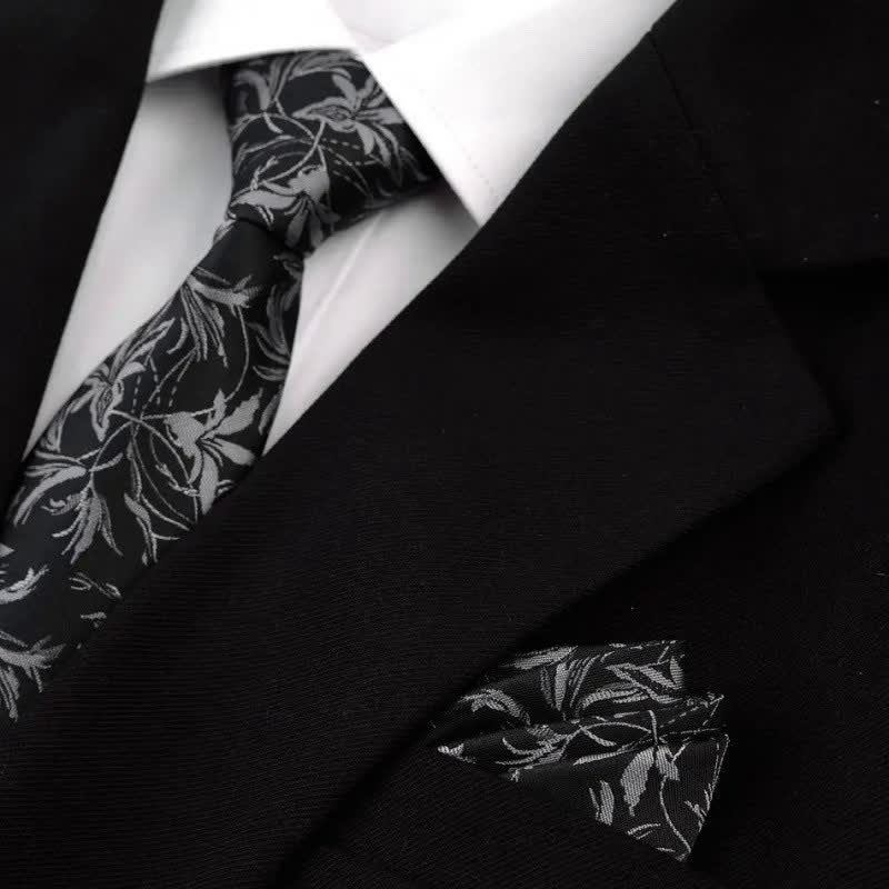 Lot de 5 nœuds papillon pour homme avec motif orchidées et motif gentleman, coffret cadeau