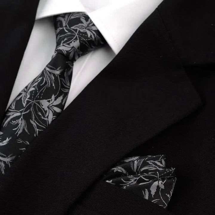 Lot de 5 nœuds papillon pour homme avec motif orchidées et motif gentleman, coffret cadeau