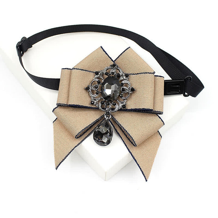 Nœud papillon lumineux en cristal pour enfant de style britannique