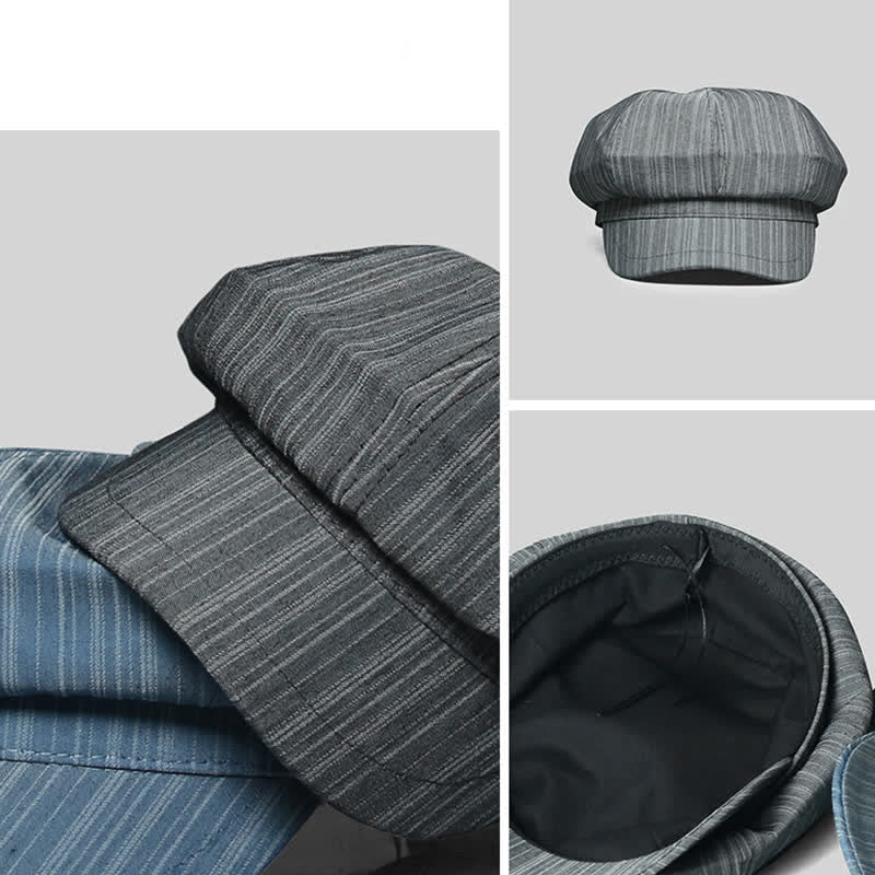 Béret à rayures verticales pour artiste peintre