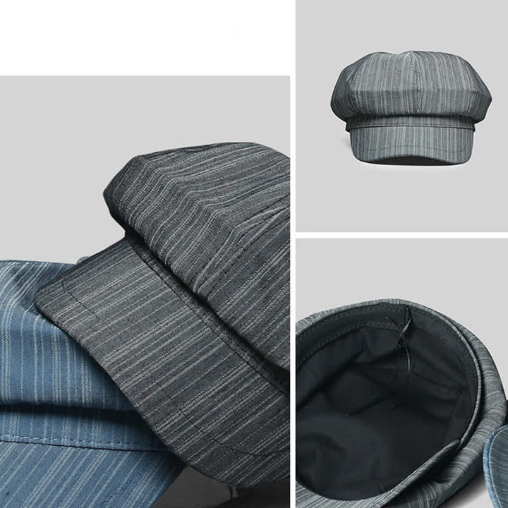 Béret à rayures verticales pour artiste peintre