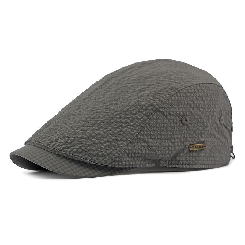 Béret d'été à carreaux cool et charme rétro