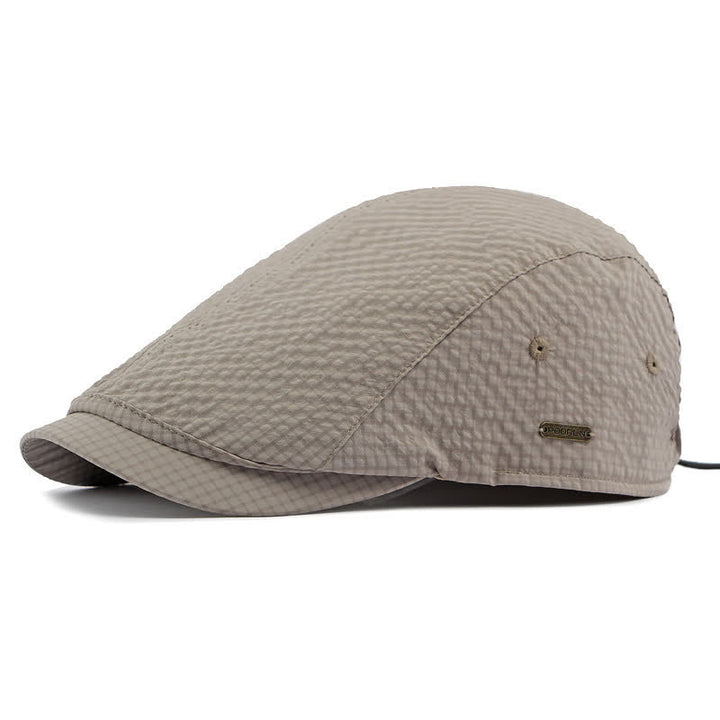 Béret d'été à carreaux cool et charme rétro