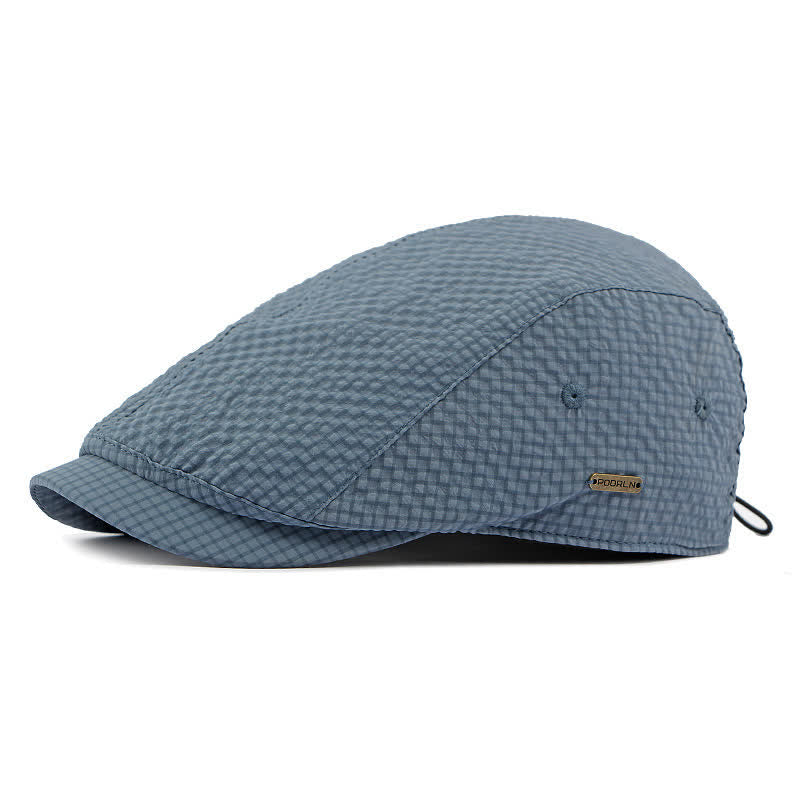 Béret d'été à carreaux cool et charme rétro