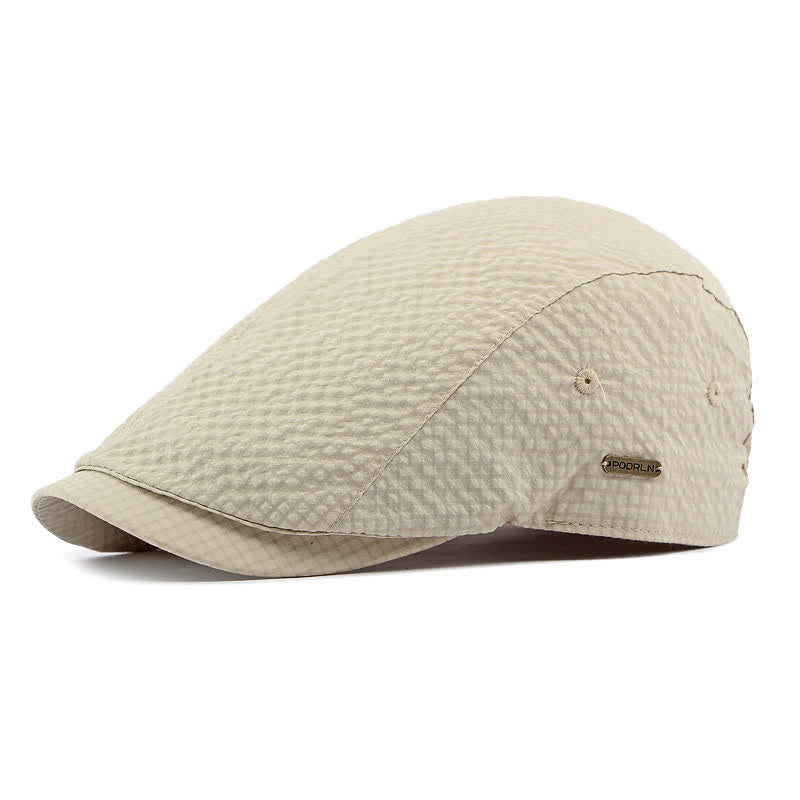 Béret d'été à carreaux cool et charme rétro