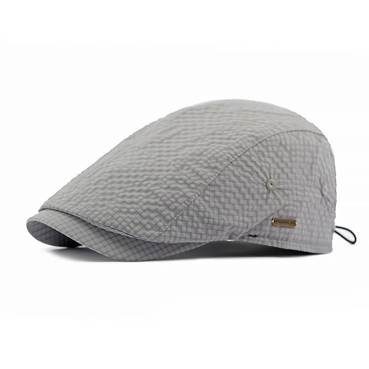 Béret d'été à carreaux cool et charme rétro