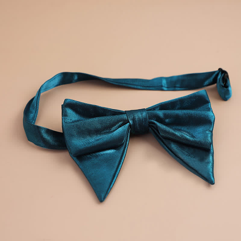 Nœud papillon surdimensionné à pointes brillantes en forme de papillon pour homme
